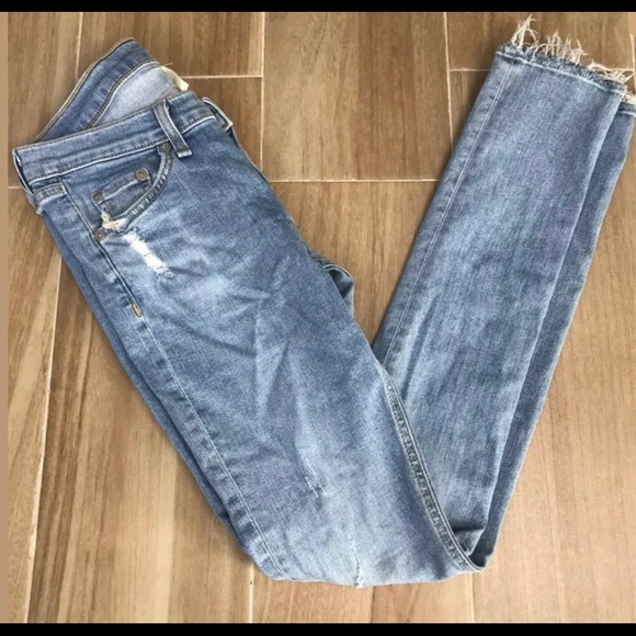 RAG AND BONES SKINNY JEANS Size 26, lightwash - Picture 3 of 6